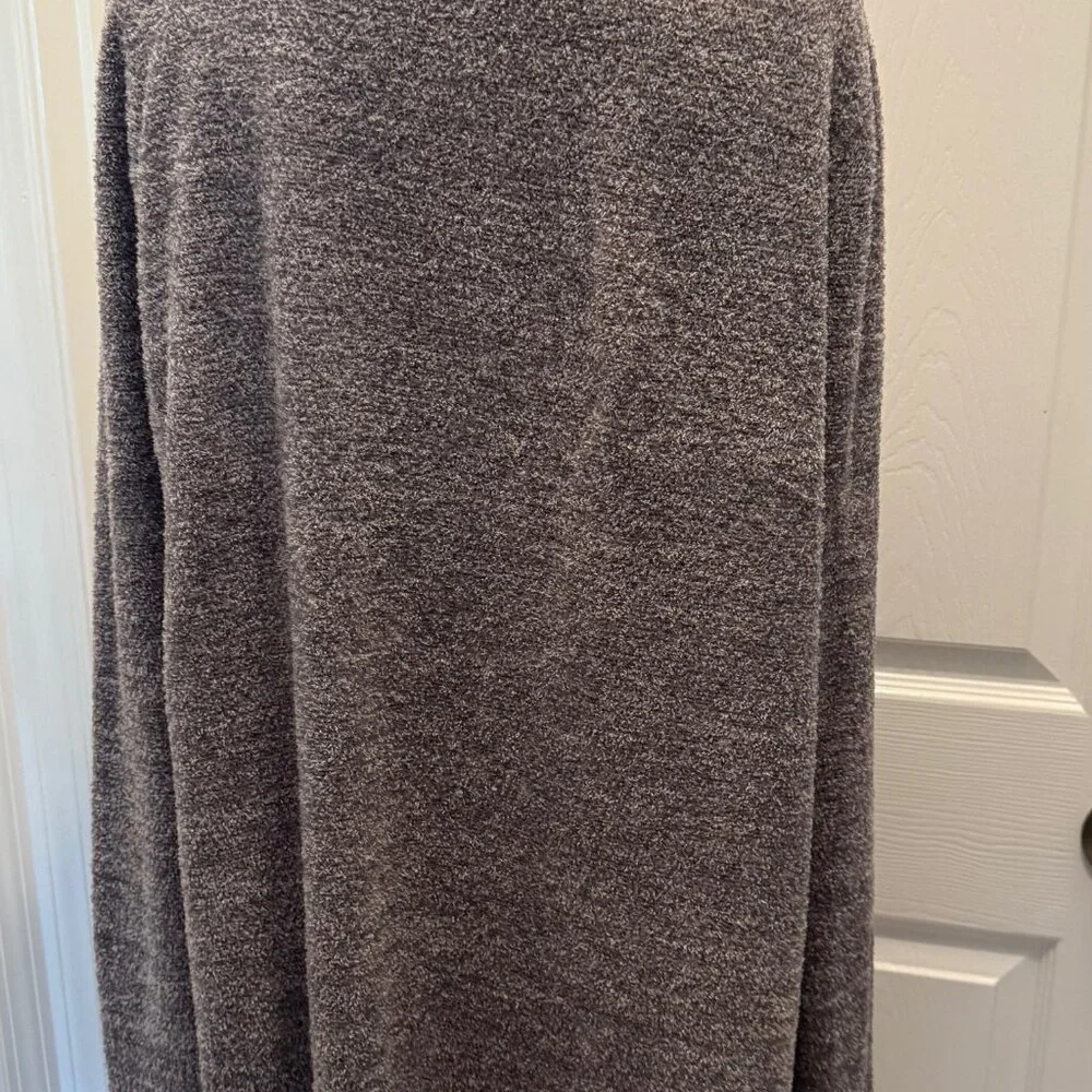 Barefoot Dreams Cozychic Lite L/XL Women's Cardigan, Gray - Picture 3 of 5